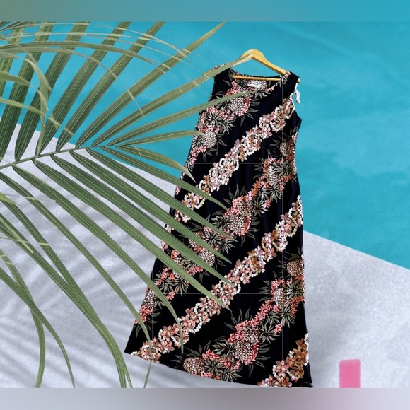 Hilo Hattie vintage hawaiian maxi dress size Large - Picture 6 of 16